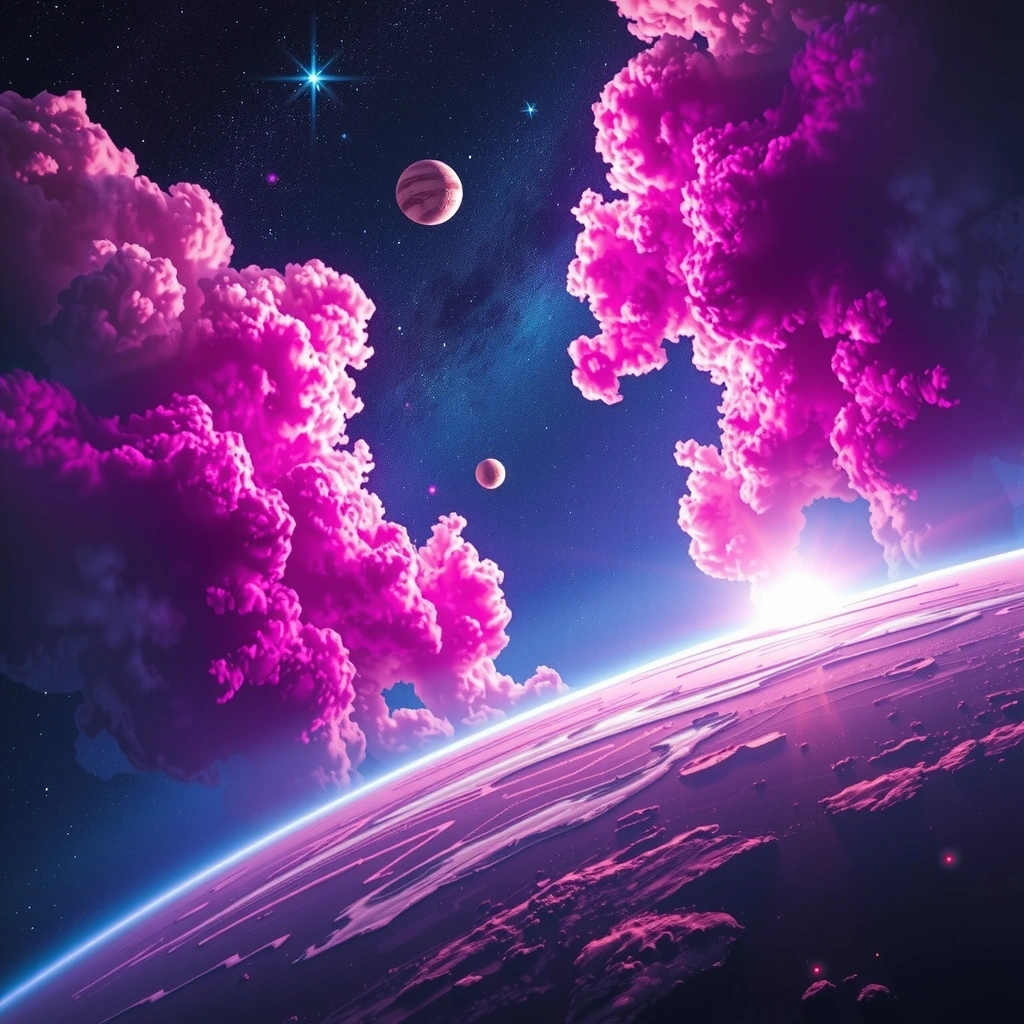 Cosmic gaming universe background